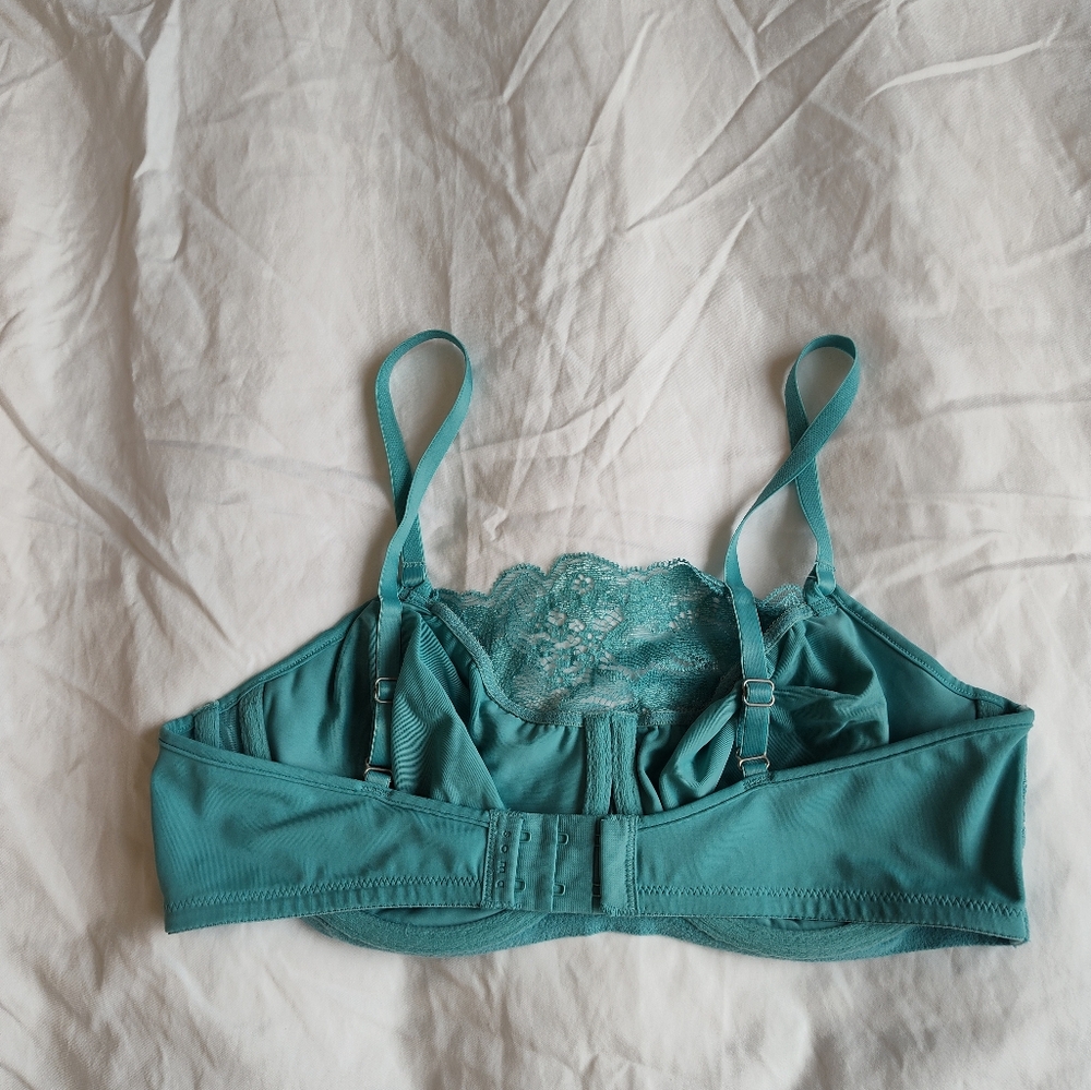 Teal Lace Bralette By Soma size 36C - Picture 2 of 4